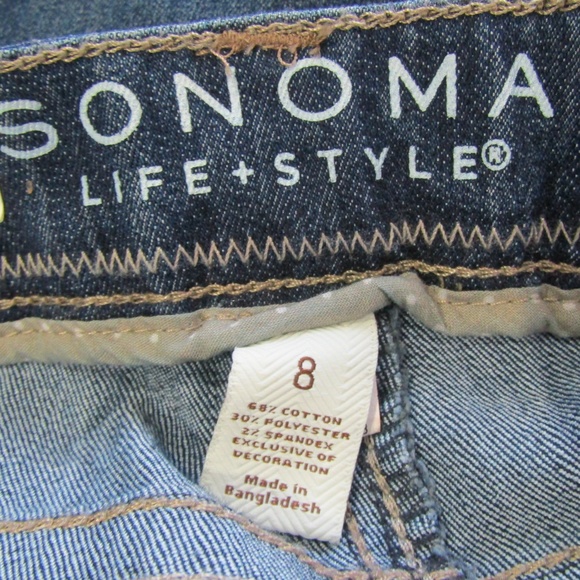 NEW Sonoma Modern Fit Denim Capris Size 8 - Picture 5 of 5